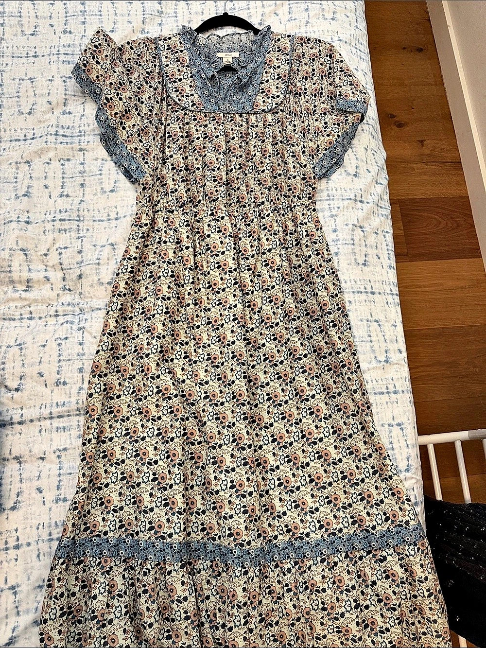 Othilia for Anthropologie Aleksia Ruffled Maxi Dress Small